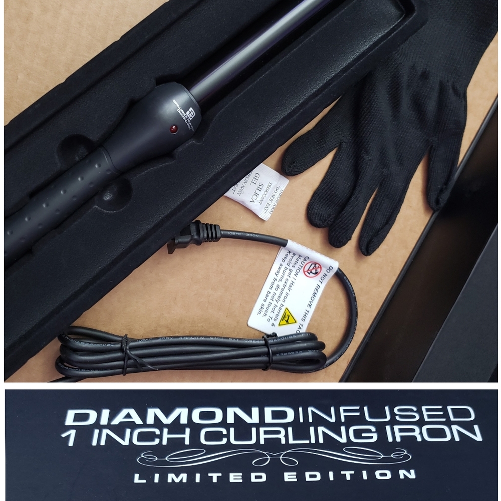 Brilliance New York 1 Inch Curling Iron Wand- Diamond Infused Volume Setter